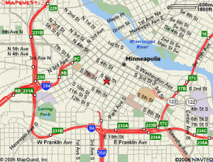 Map - Downtown Minneapolis, MN